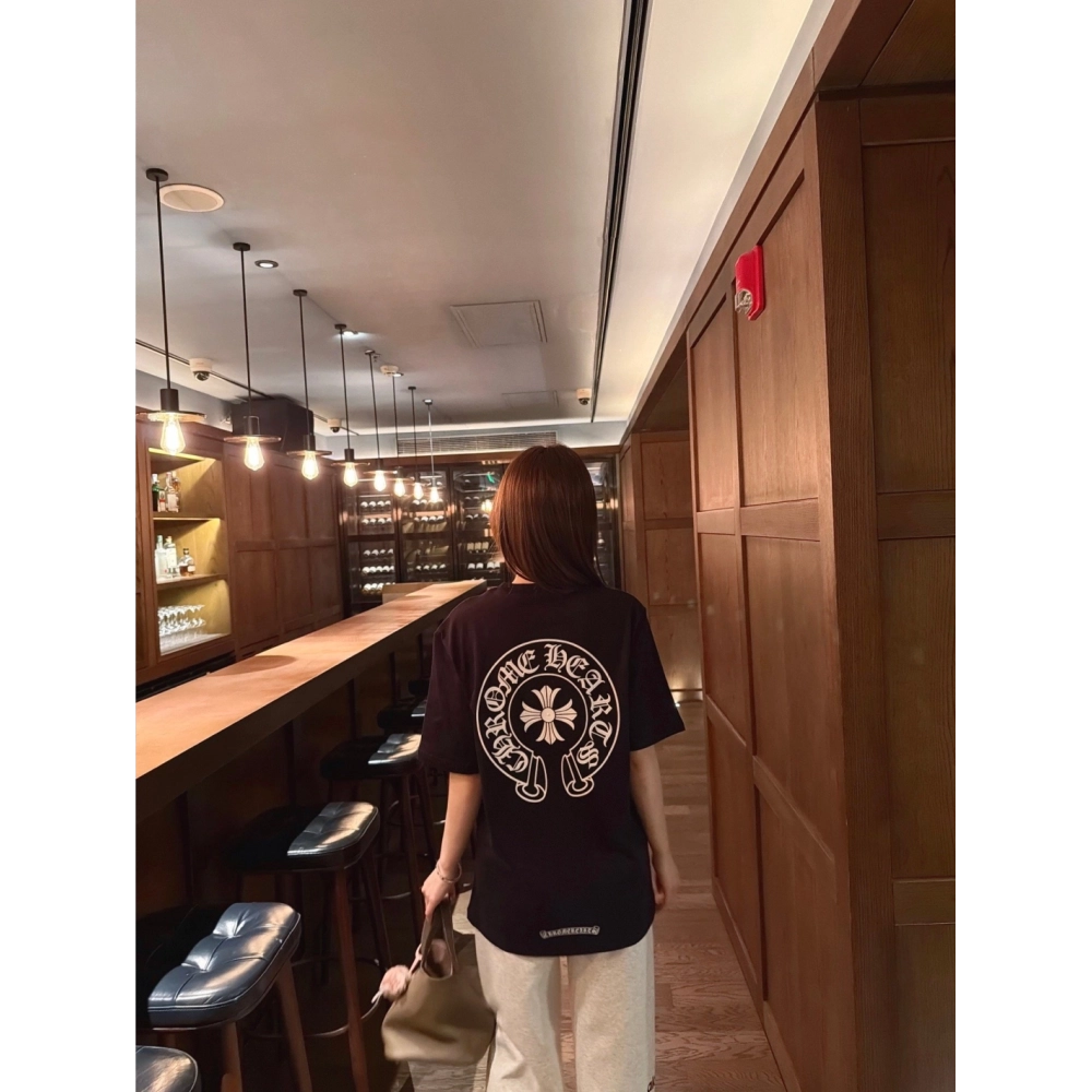 Chrome Hearts Horseshoe Cross Print Short Sleeve 199