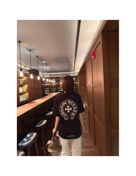 Chrome Hearts Horseshoe Cross Print Short Sleeve 199