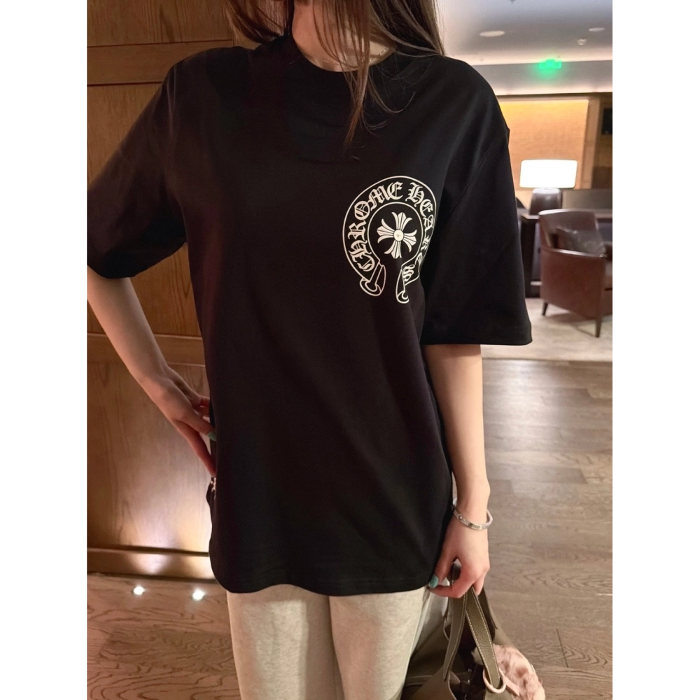 Chrome Hearts Horseshoe Cross Print Short Sleeve 199
