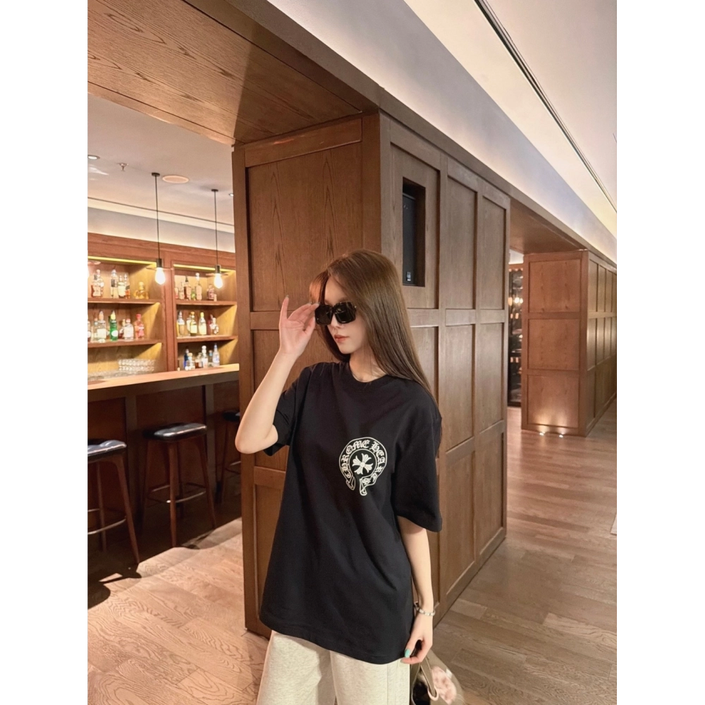 Chrome Hearts Horseshoe Cross Print Short Sleeve 199