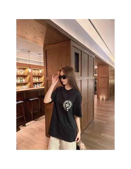 Chrome Hearts Horseshoe Cross Print Short Sleeve 199