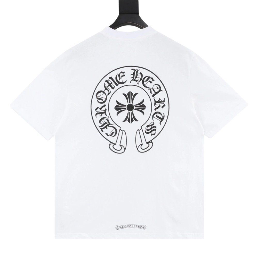 Chrome Hearts Horseshoe Cross Print Short Sleeve 200
