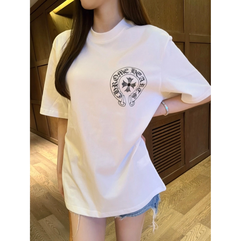 Chrome Hearts Horseshoe Cross Print Short Sleeve 200