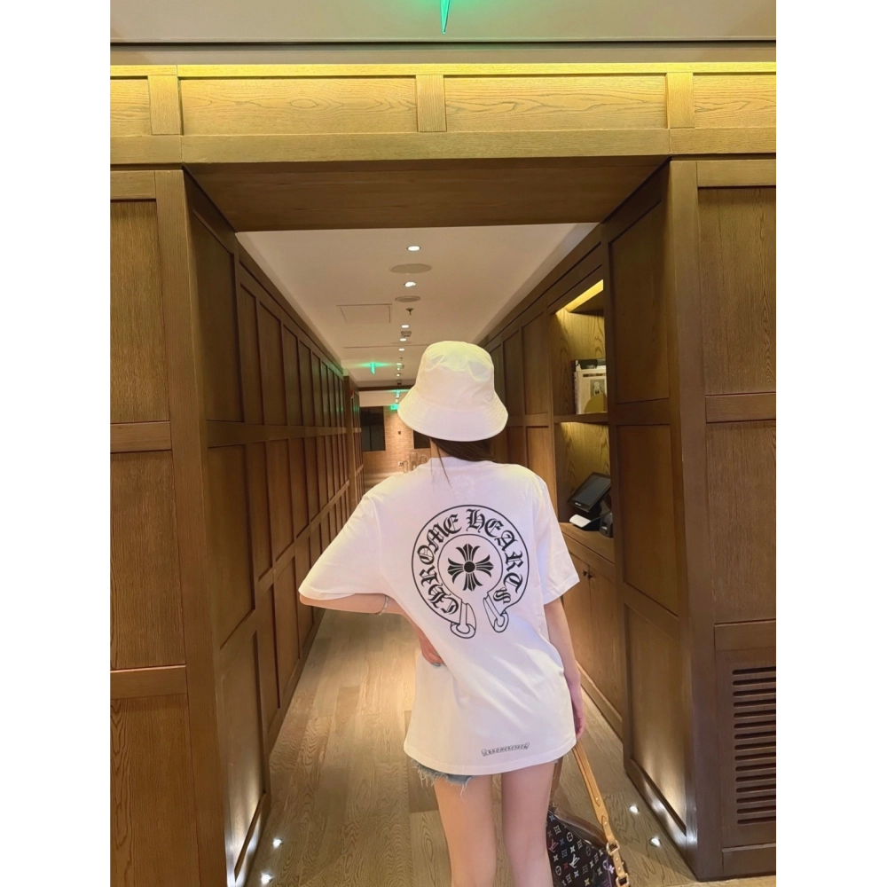 Chrome Hearts Horseshoe Cross Print Short Sleeve 200