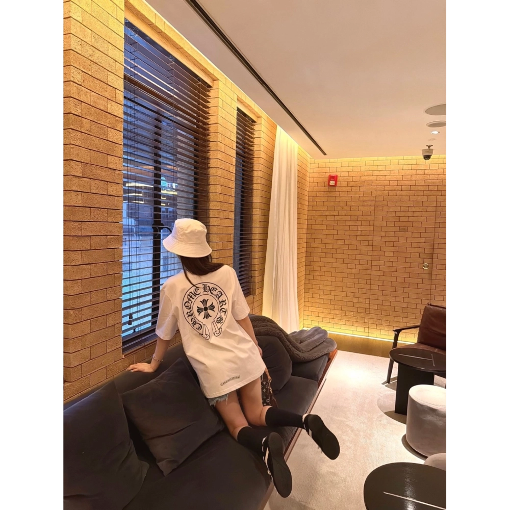 Chrome Hearts Horseshoe Cross Print Short Sleeve 200