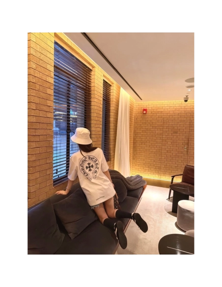 Chrome Hearts Horseshoe Cross Print Short Sleeve 200
