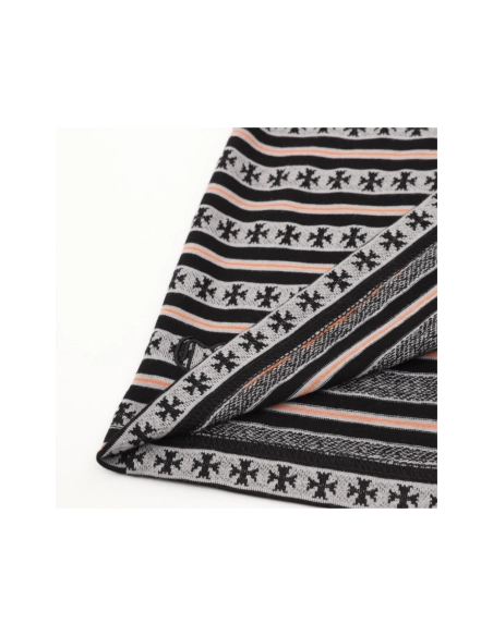 Chrome Hearts All-Over Cross Yarn-Dye Short Sleeve 201