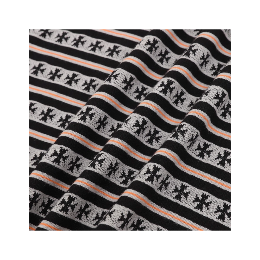 Chrome Hearts All-Over Cross Yarn-Dye Short Sleeve 201