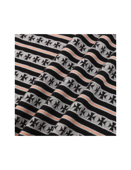 Chrome Hearts All-Over Cross Yarn-Dye Short Sleeve 201