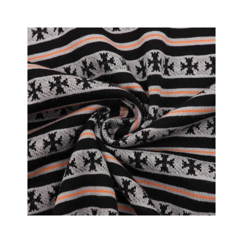 Chrome Hearts All-Over Cross Yarn-Dye Short Sleeve 201