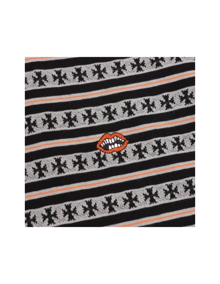 Chrome Hearts All-Over Cross Yarn-Dye Short Sleeve 201