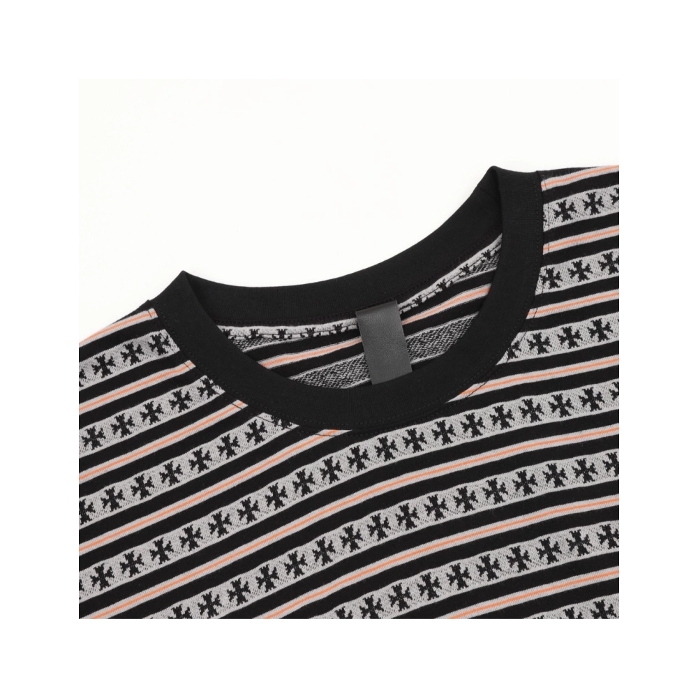 Chrome Hearts All-Over Cross Yarn-Dye Short Sleeve 201