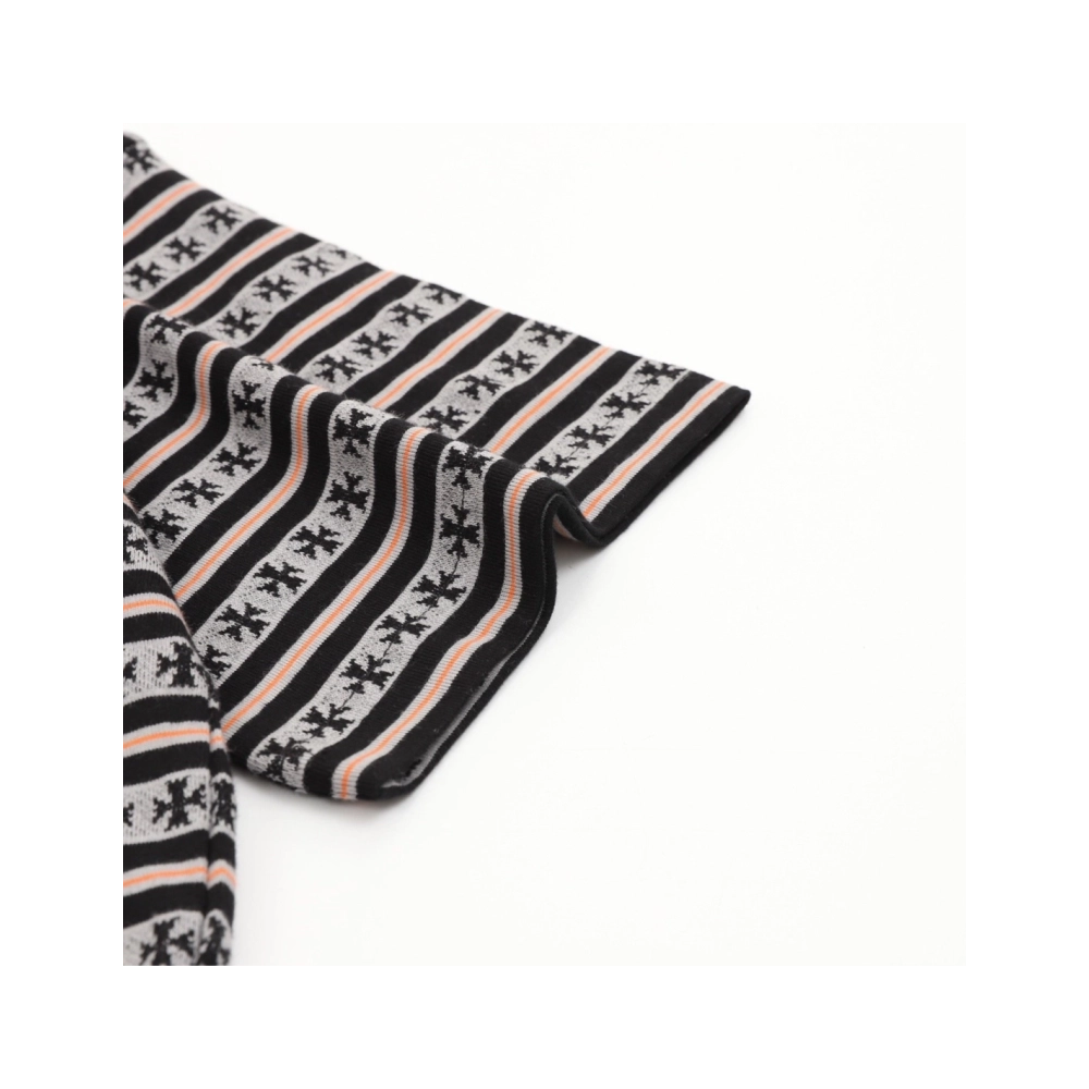 Chrome Hearts All-Over Cross Yarn-Dye Short Sleeve 201