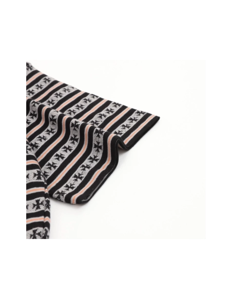 Chrome Hearts All-Over Cross Yarn-Dye Short Sleeve 201