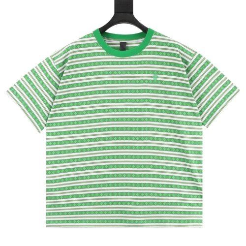 Chrome Hearts All-Over Cross Yarn-Dye Short Sleeve 202