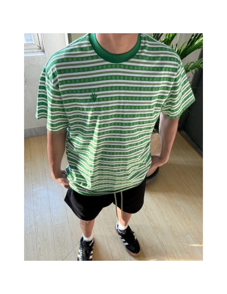 Chrome Hearts All-Over Cross Yarn-Dye Short Sleeve 202