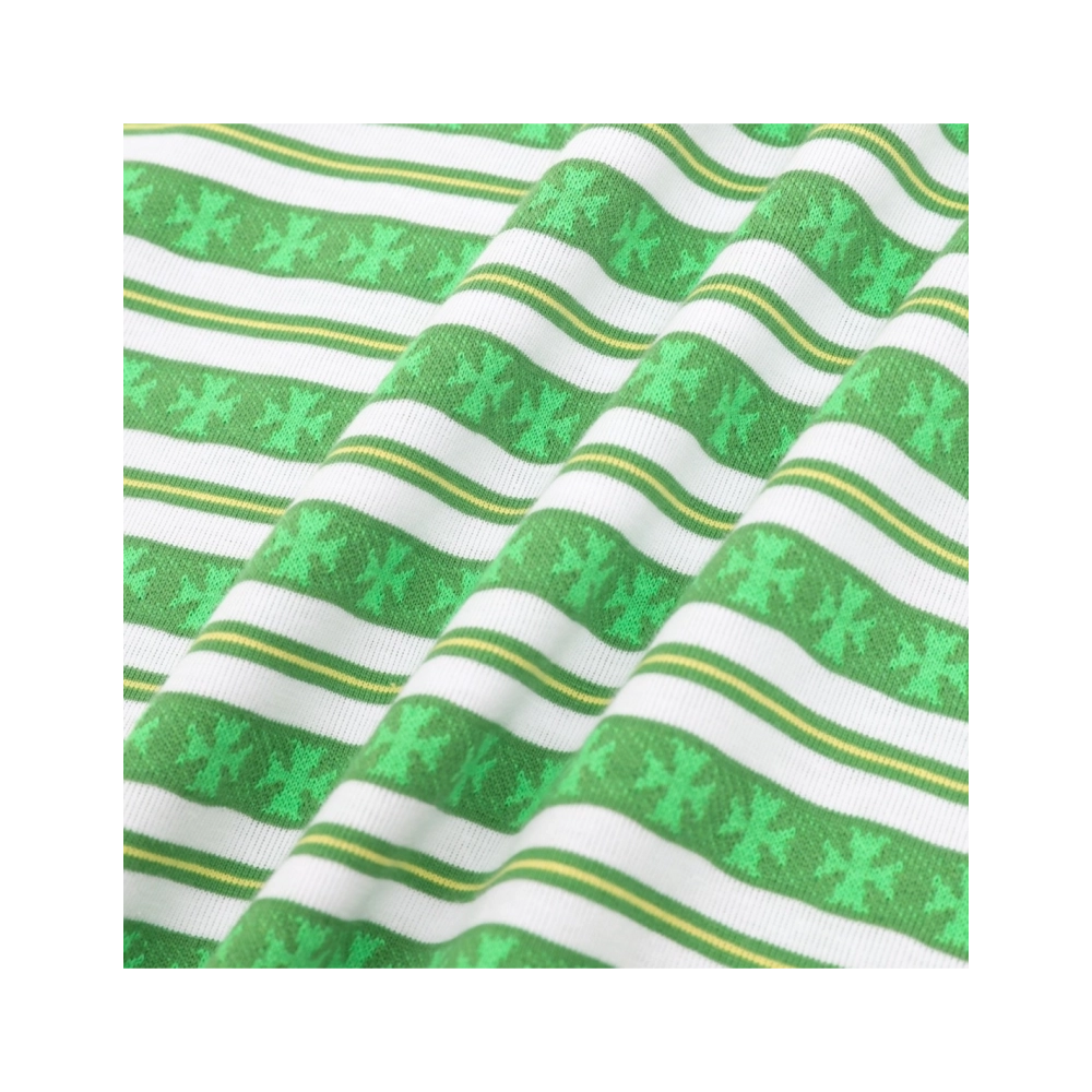 Chrome Hearts All-Over Cross Yarn-Dye Short Sleeve 202