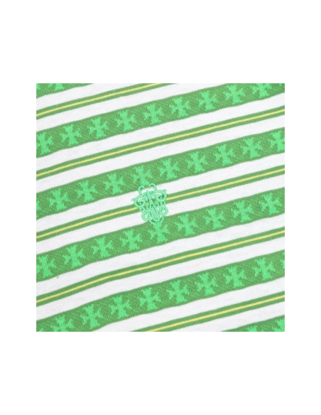 Chrome Hearts All-Over Cross Yarn-Dye Short Sleeve 202