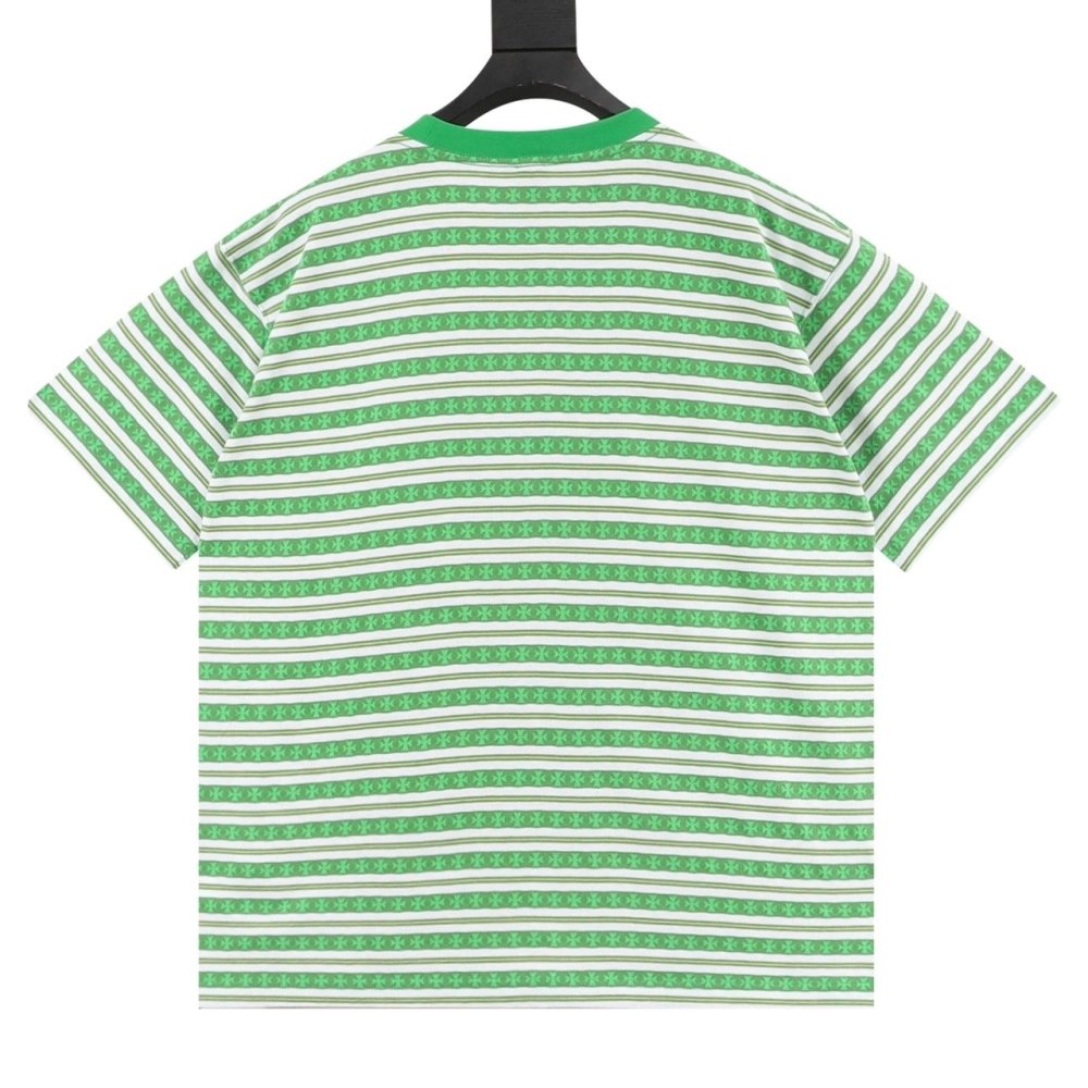 Chrome Hearts All-Over Cross Yarn-Dye Short Sleeve 202