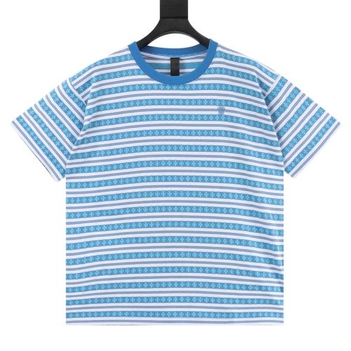 Chrome Hearts All-Over Cross Yarn-Dye Short Sleeve 203
