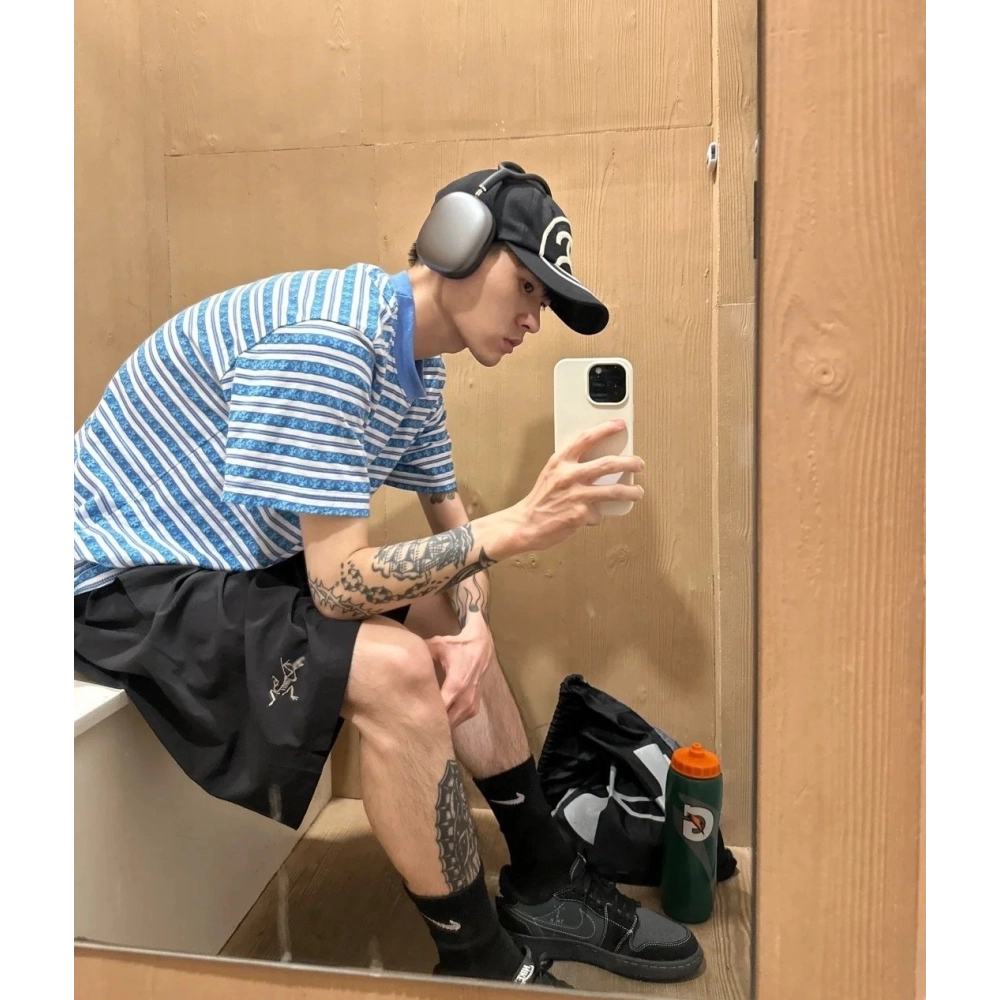 Chrome Hearts All-Over Cross Yarn-Dye Short Sleeve 203