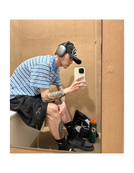 Chrome Hearts All-Over Cross Yarn-Dye Short Sleeve 203