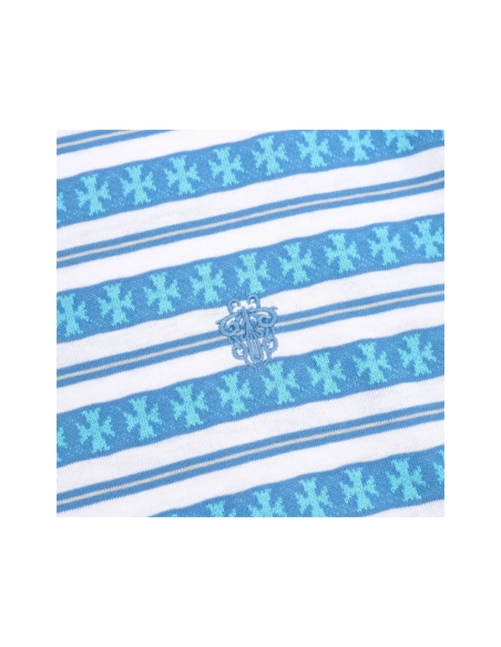 Chrome Hearts All-Over Cross Yarn-Dye Short Sleeve 203