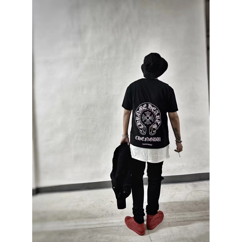 Chrome Hearts City Exclusive Horseshoe Print Short Sleeve 205