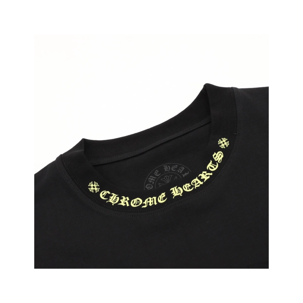 Chrome Hearts Collar Button Letter Print Short Sleeve 206