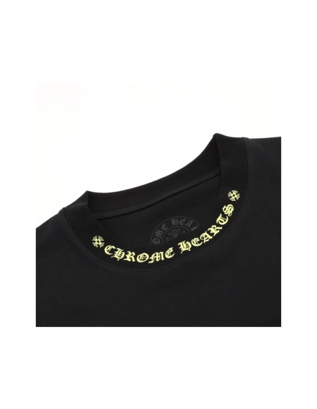 Chrome Hearts Collar Button Letter Print Short Sleeve 206