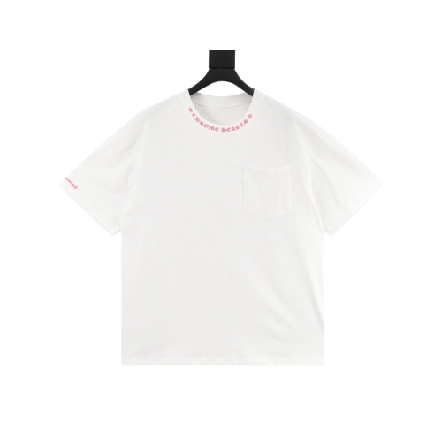 Chrome Hearts Collar Button Letter Print Short Sleeve 207