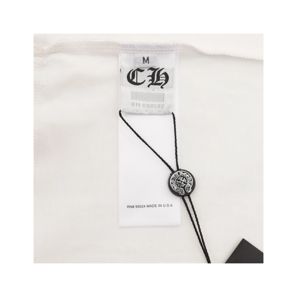 Chrome Hearts Collar Button Letter Print Short Sleeve 207