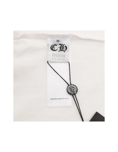 Chrome Hearts Collar Button Letter Print Short Sleeve 207