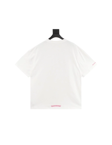 Chrome Hearts Collar Button Letter Print Short Sleeve 207
