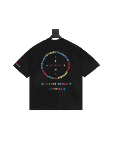 Chrome Hearts Colorful Logo Print Short Sleeve 208