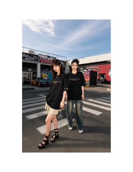 Chrome Hearts Colorful Logo Print Short Sleeve 208