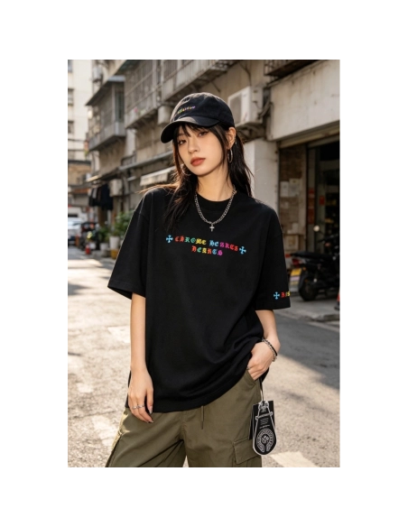 Chrome Hearts Colorful Logo Print Short Sleeve 208