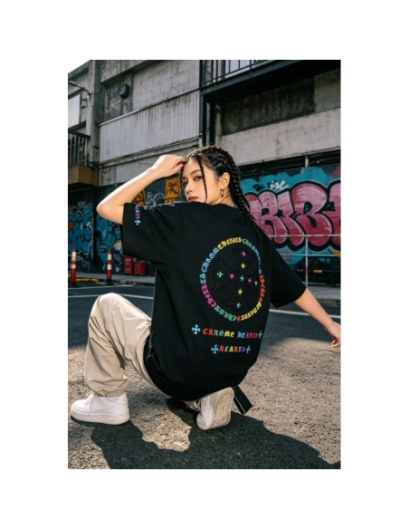 Chrome Hearts Colorful Logo Print Short Sleeve 208