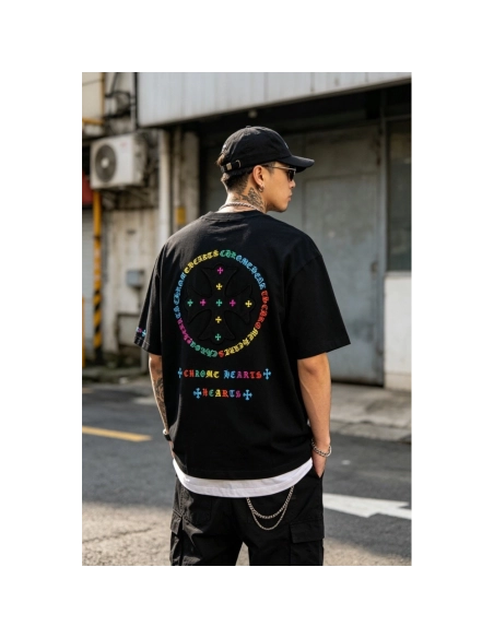 Chrome Hearts Colorful Logo Print Short Sleeve 208