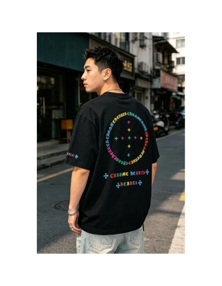 Chrome Hearts Colorful Logo Print Short Sleeve 208