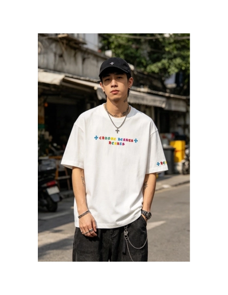 Chrome Hearts Colorful Logo Print Short Sleeve 209