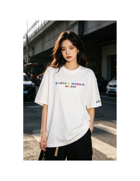 Chrome Hearts Colorful Logo Print Short Sleeve 209