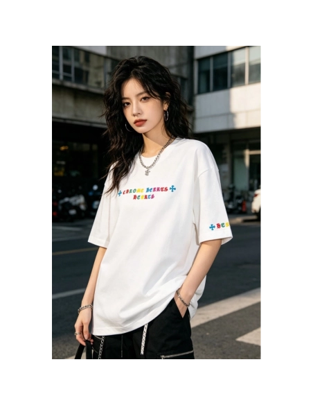 Chrome Hearts Colorful Logo Print Short Sleeve 209