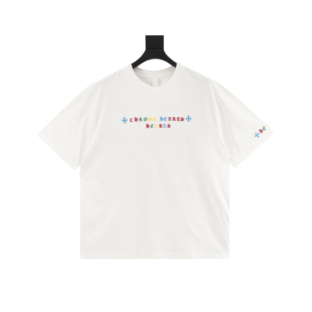 Chrome Hearts Colorful Logo Print Short Sleeve 209