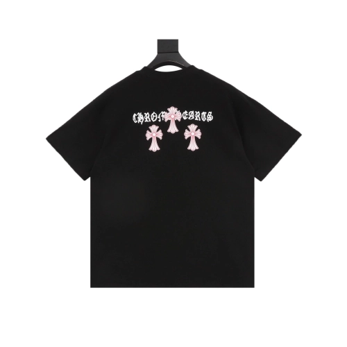Chrome Hearts Black & Red Cross Short Sleeve 212