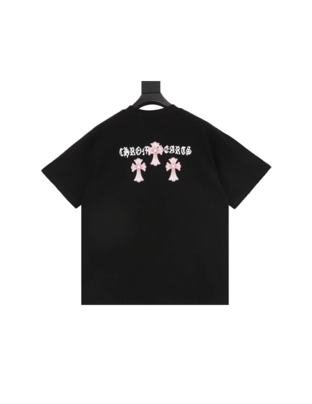 Chrome Hearts Black & Red Cross Short Sleeve 212
