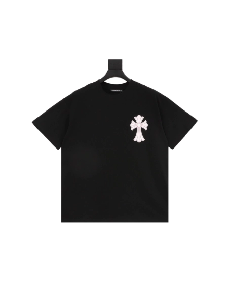 Chrome Hearts Black & Red Cross Short Sleeve 212