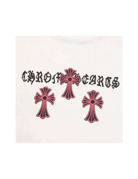 Chrome Hearts Black & Red Cross Short Sleeve 213