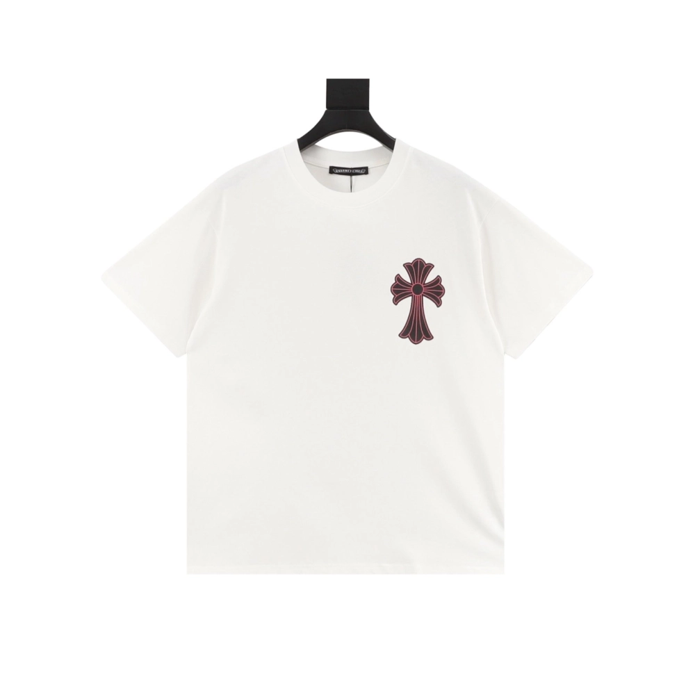 Chrome Hearts Black & Red Cross Short Sleeve 213