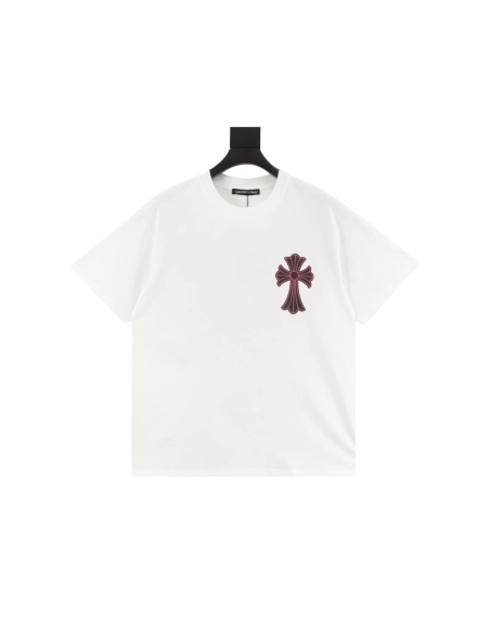 Chrome Hearts Black & Red Cross Short Sleeve 213